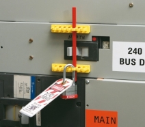 Zestaw blokad wyłączników 480-600V, otwór 7*6,5 mm, odstęp 20 mm